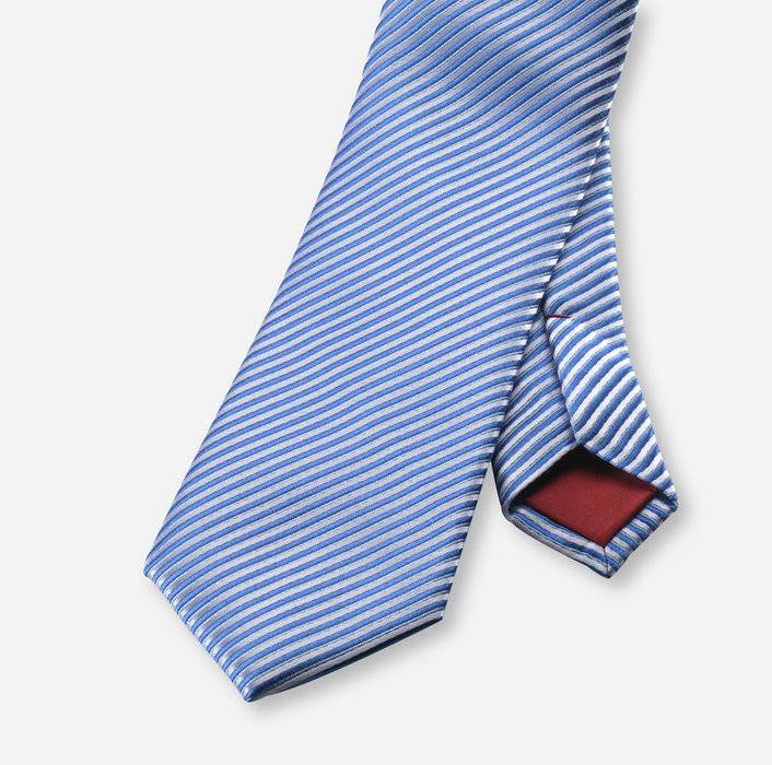 Olymp Cravatta slim regimental a righe in seta pura olymp in sei colori Promozione