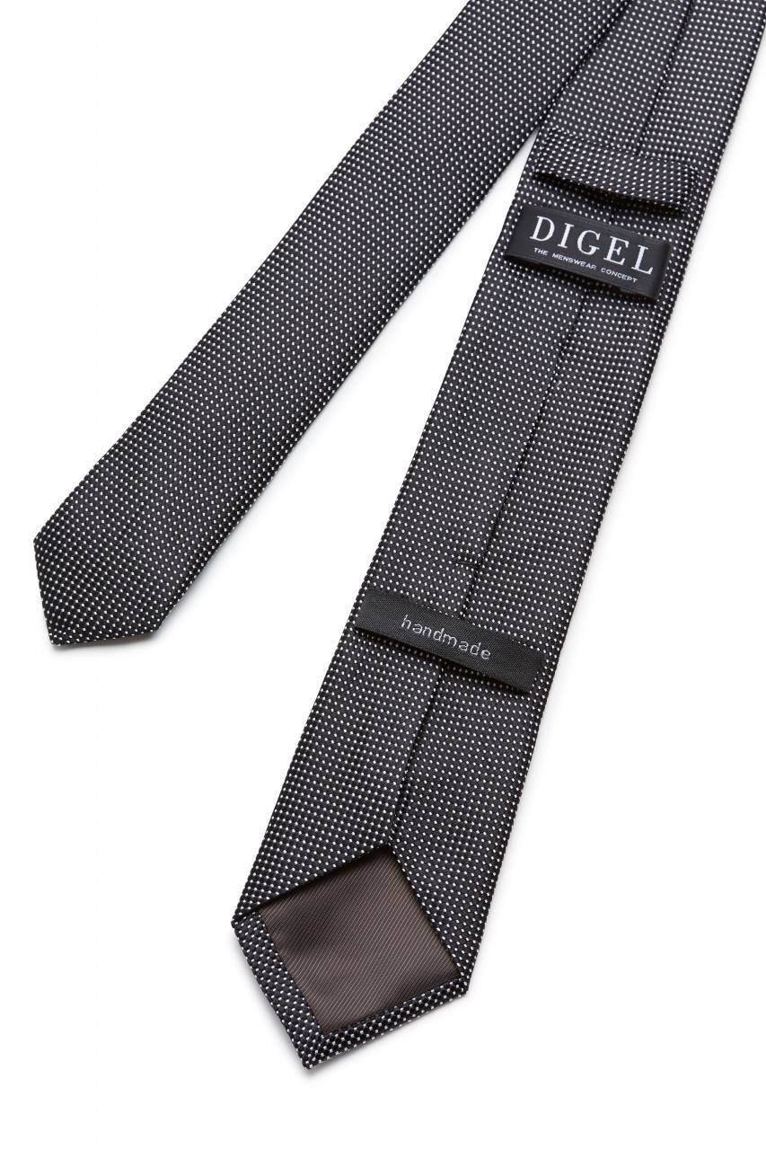 Digel Cravatta elegante digel nera in seta pura Promozione Limitata