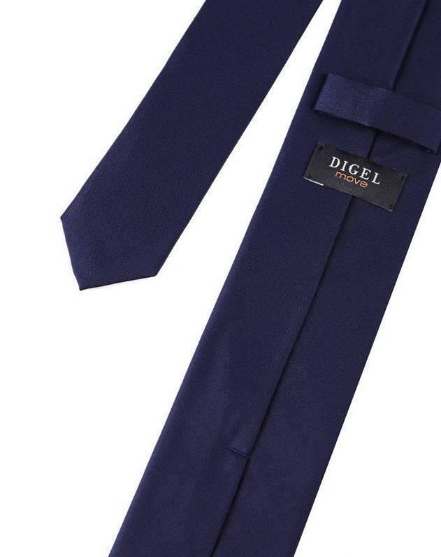 Digel Cravatta digel blu scuro in seta pura Sottocosto