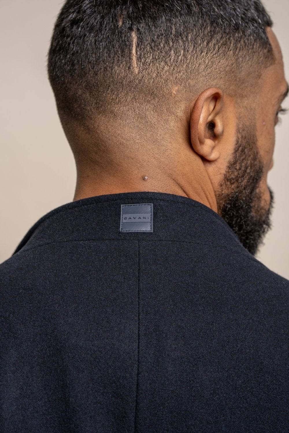 House of Cavani Cappotto cavani blu con cappuccio slim fit Prezzo di fabbrica