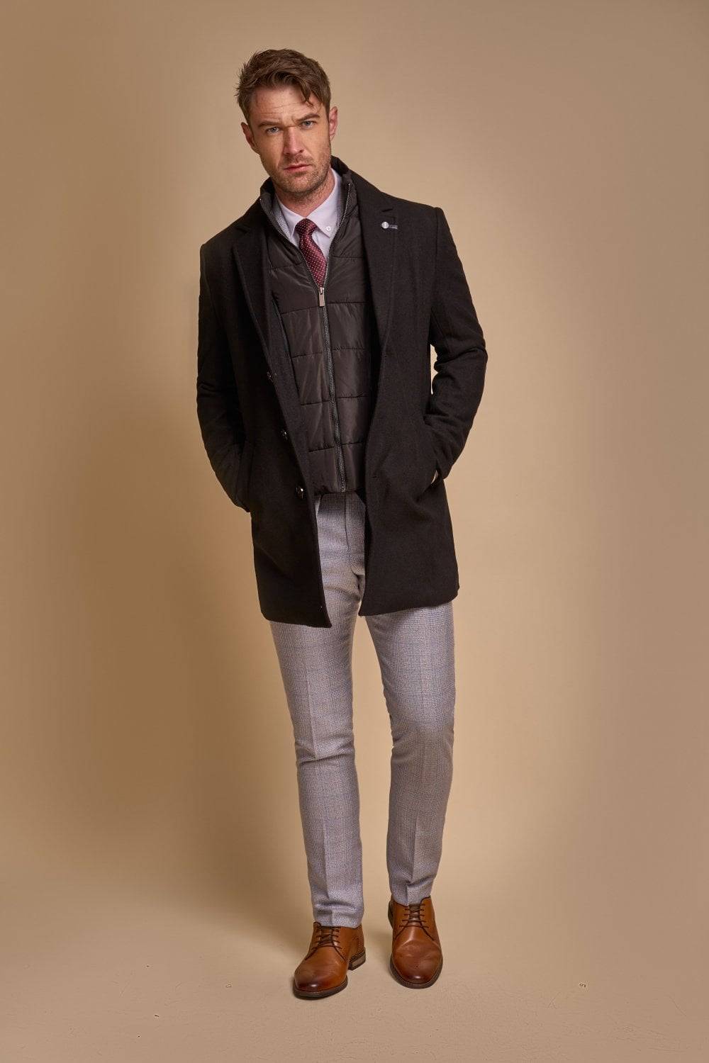 House of Cavani Cappotto cavani slim fit con pettorina anti vento staccabile Offerta