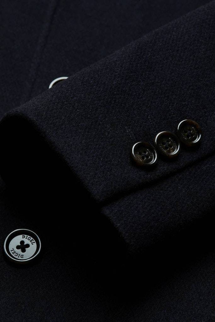 Digel Cappotto blu digel con pettorina antivento staccabile Outlet