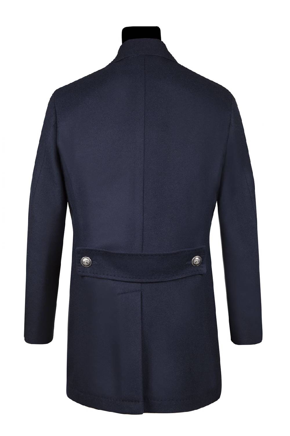 Simbols Cappotto blu doppiopetto sfoderato simbols misto cashmere Offerte