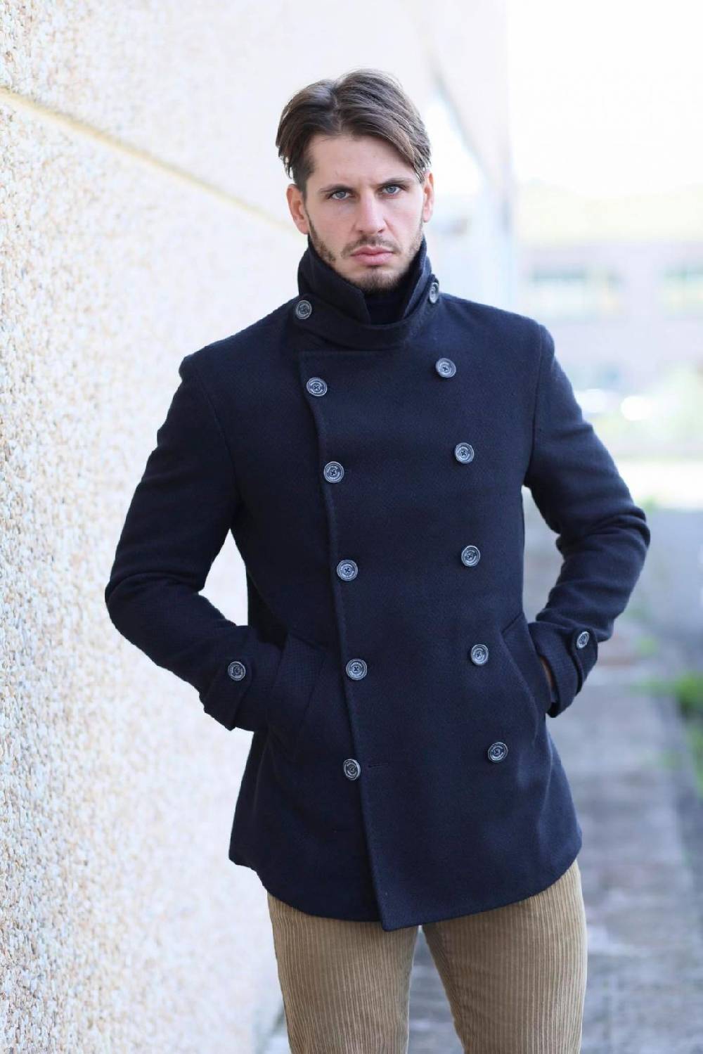Falko Rosso Peacoat cappotto giaccone moda slim fit falko rosso Hotsell