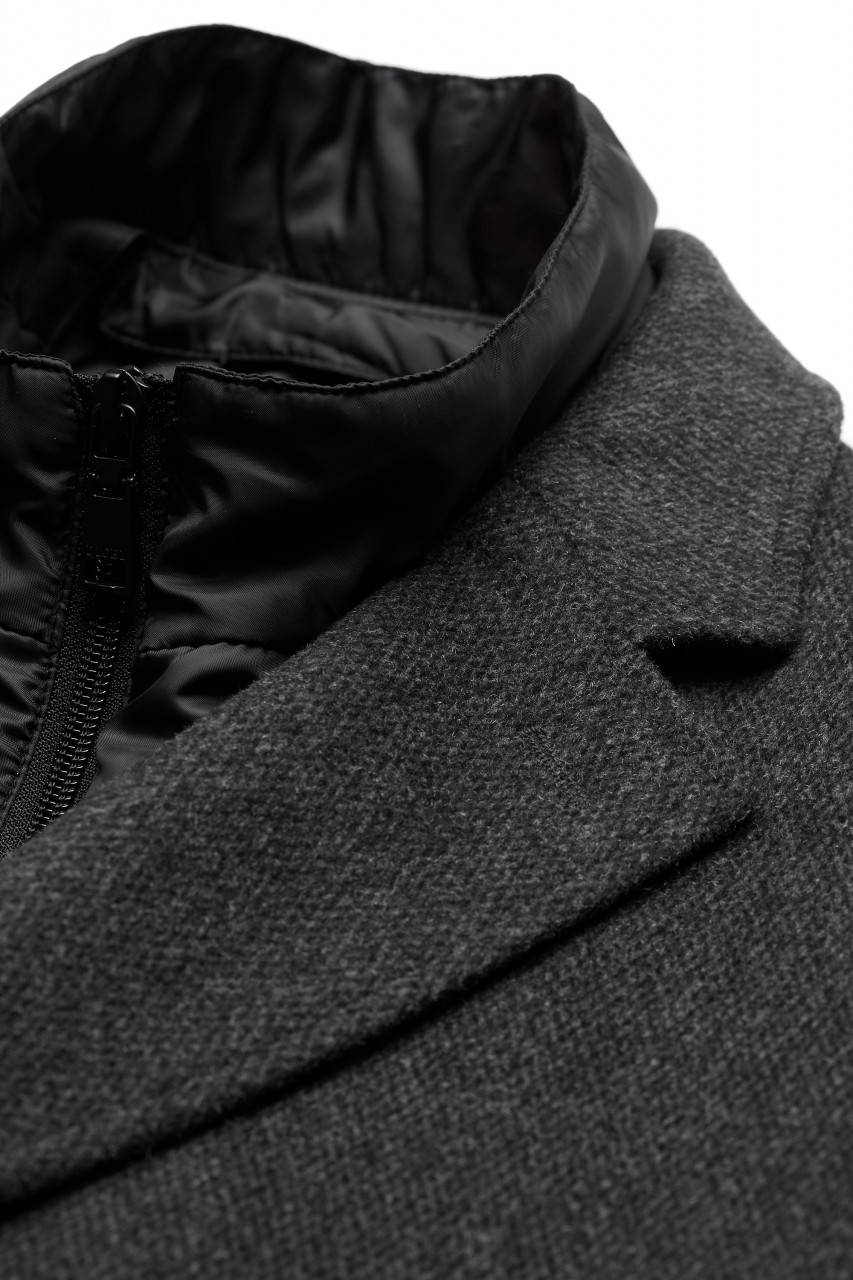 Digel Cappotto grigio scuro digel con pettorina antivento staccabile Vendita Economica