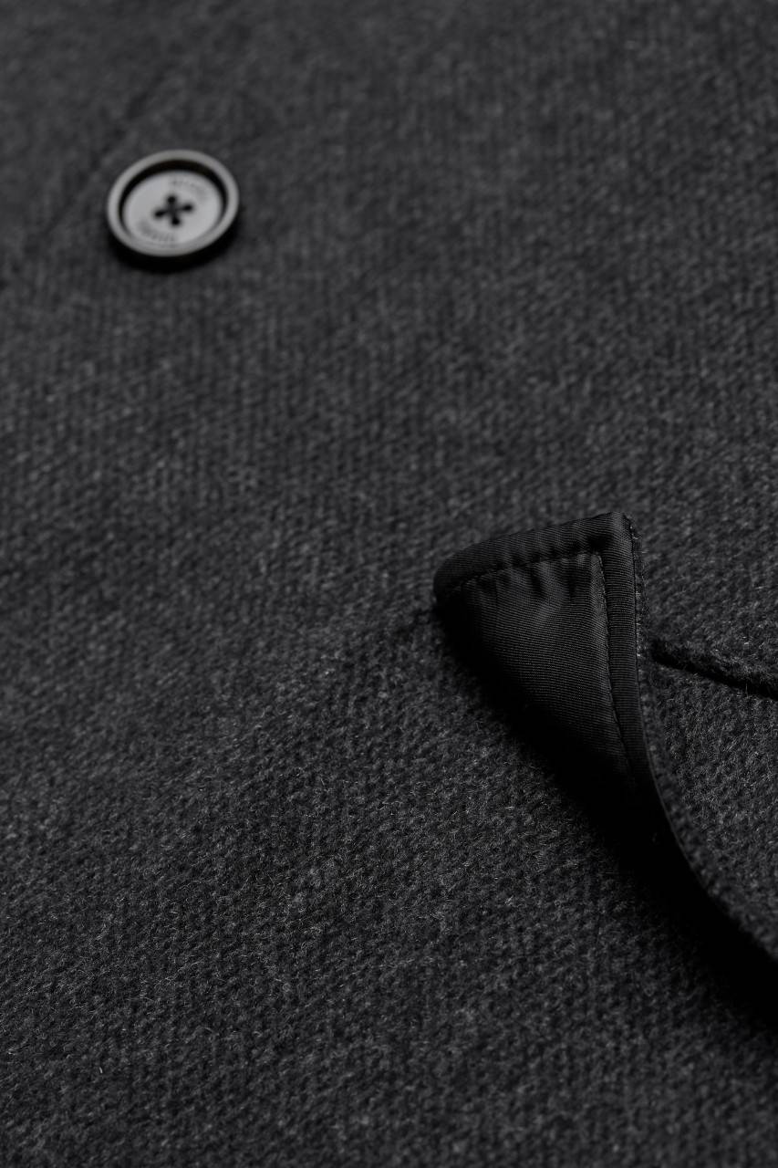 Digel Cappotto grigio scuro digel con pettorina antivento staccabile Vendita Economica