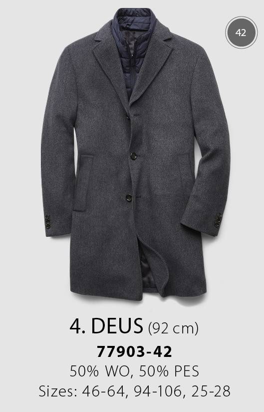 Digel Cappotto grigio scuro digel con pettorina antivento staccabile Vendita Economica