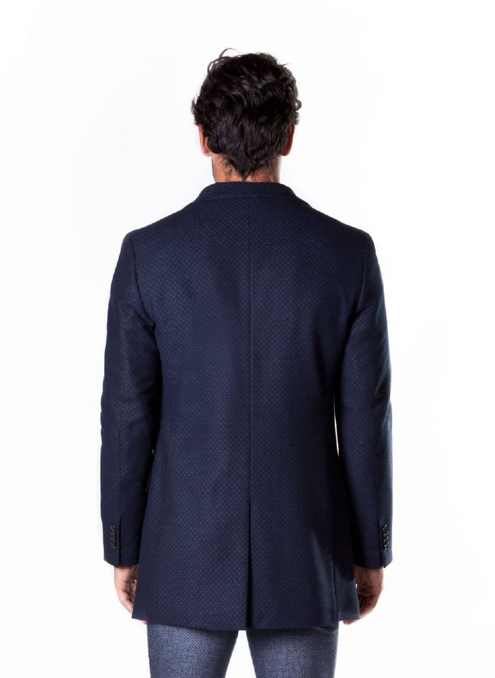 John Barritt Cappotto slim fit in misto lana a tre bottoni ticket pocket Negozio