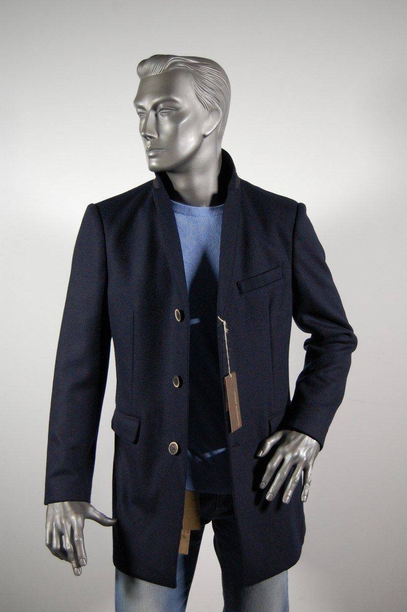 John Barritt Cappotto moda uomo slim fit blu john barritt In Saldo