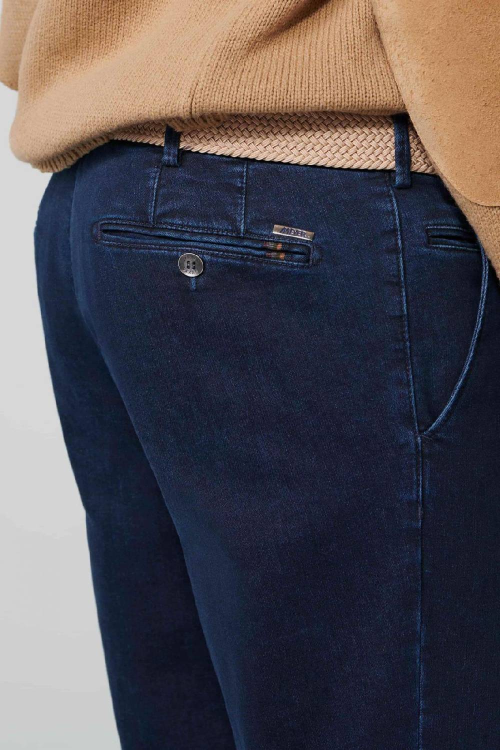 Meyer Jeans meyer in denim tencel™ dark blu stone modern fit Nuova