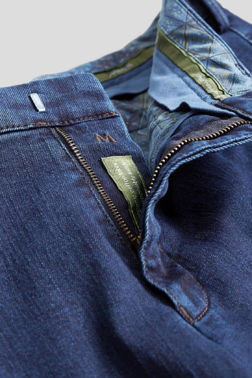 Meyer Jeans blu scuro meyer cotone e lana modern fit Moda