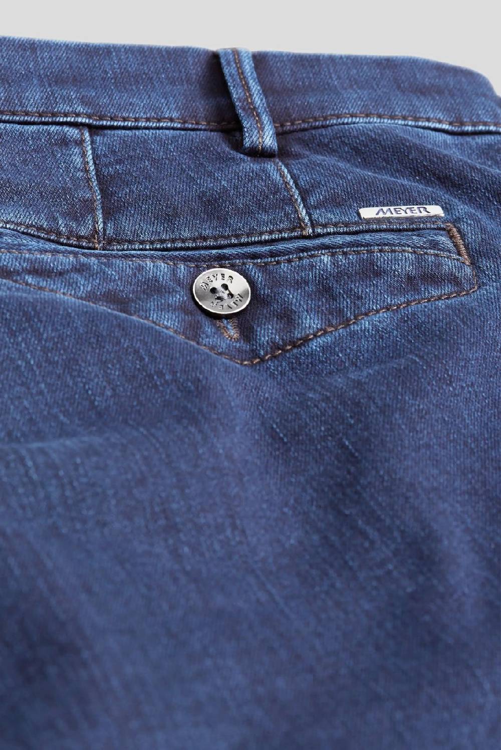 Meyer Jeans blu scuro meyer cotone e lana modern fit Moda