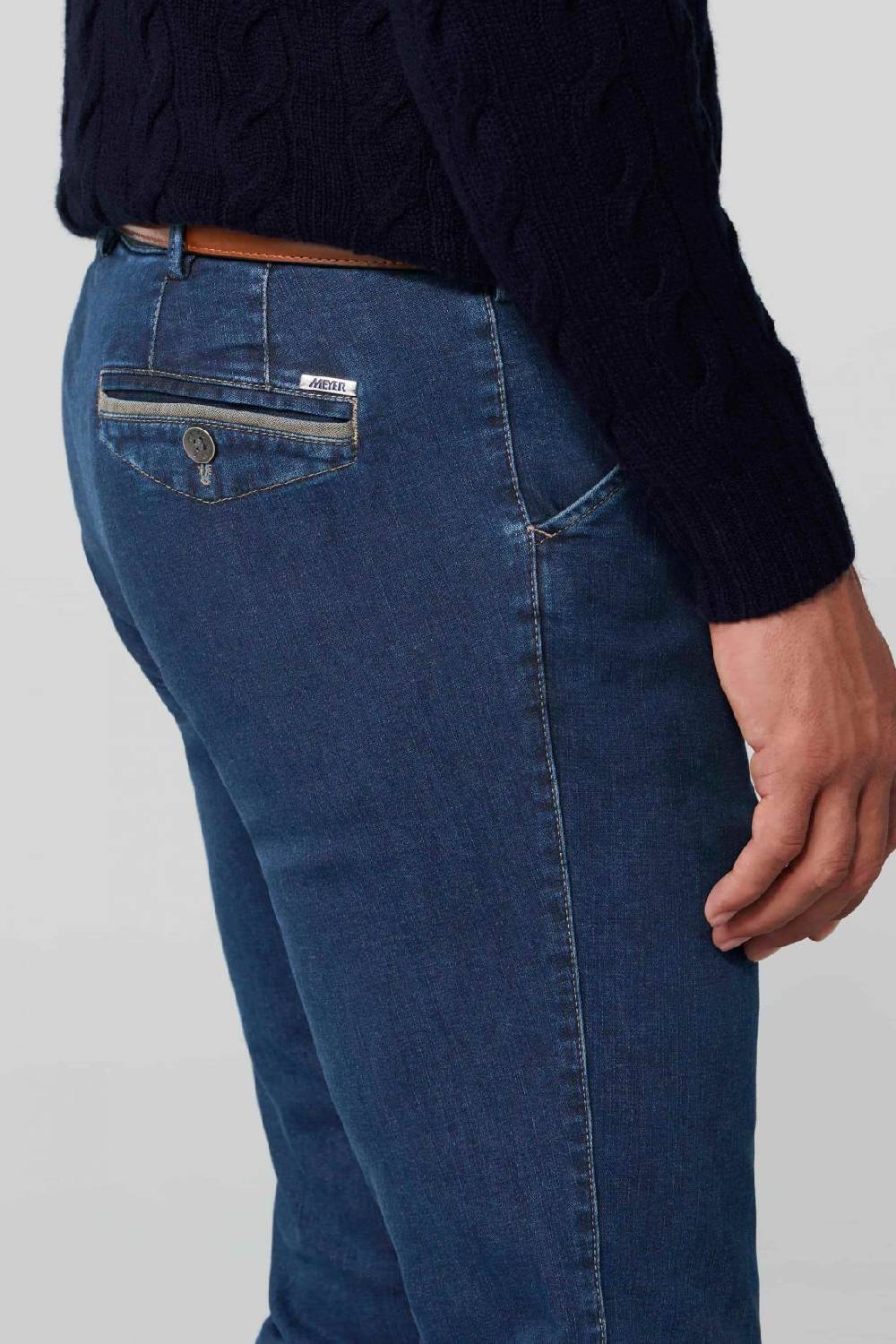 Meyer Jeans blu stone meyer modern fit super stretch 2025