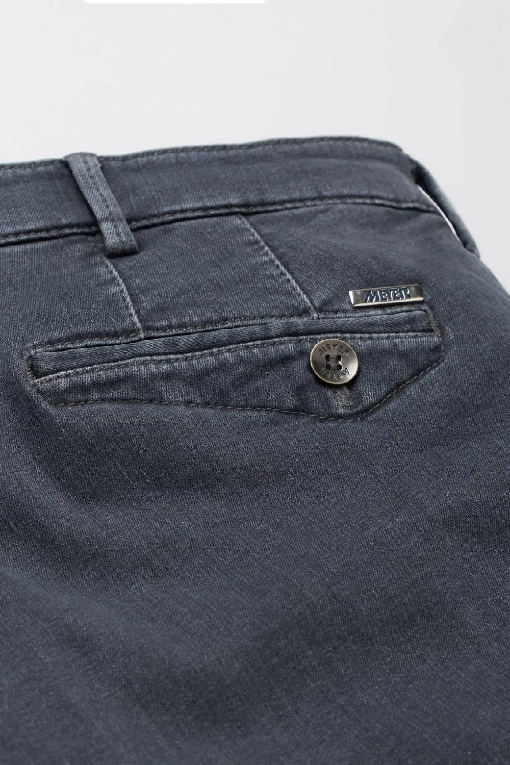 Meyer Jeans meyer grigio medio modern fit cotone denim biologico Italy