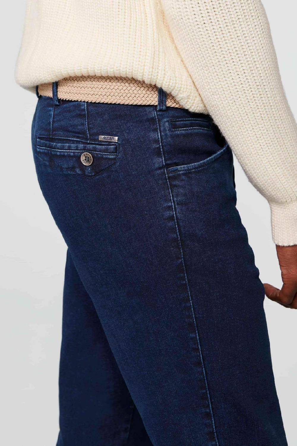 Meyer Jeans meyer blu stone modern fit cotone denim biologico 2025