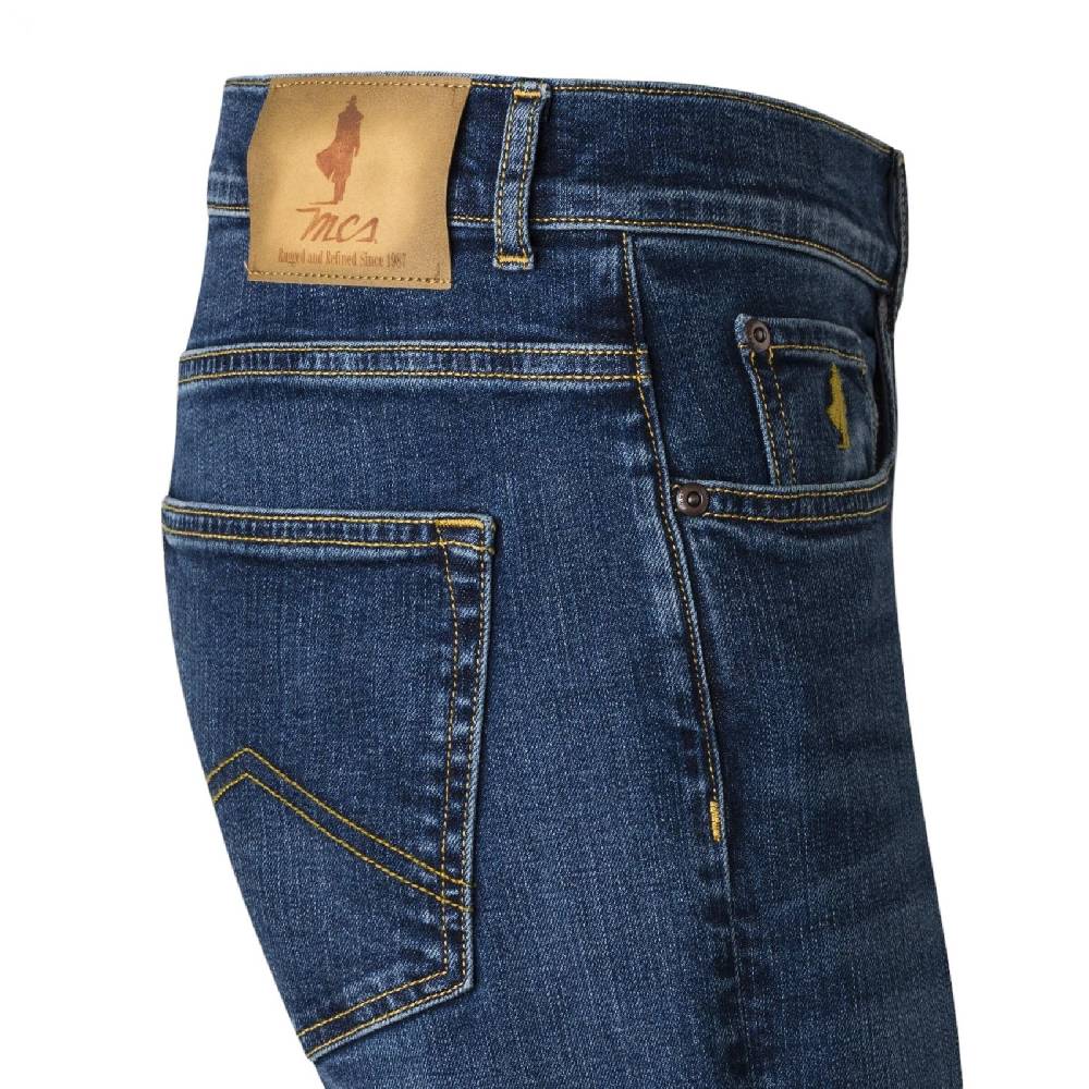 MCS Jeans slim fit elasticizzato mcs lavaggio scuro In Linea
