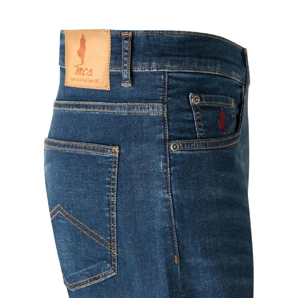 MCS Jeans mcs regular fit lavaggio scuro denim leggero stretch 8oz Promozione