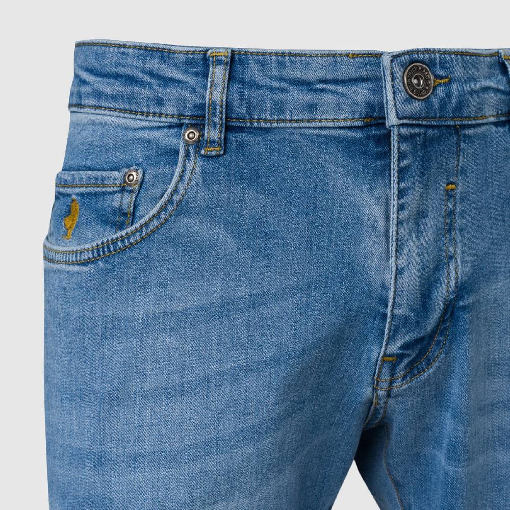 MCS Cinque tasche denim chiaro stretch mcs regular fit Negozi Online