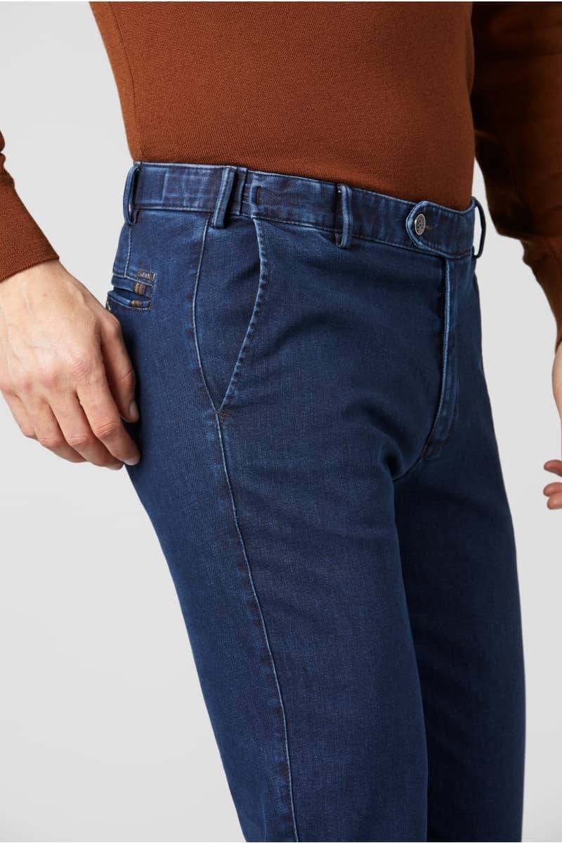 Meyer Pantalone in denim flex meyer blu stone modern fit Prezzo Ridotto