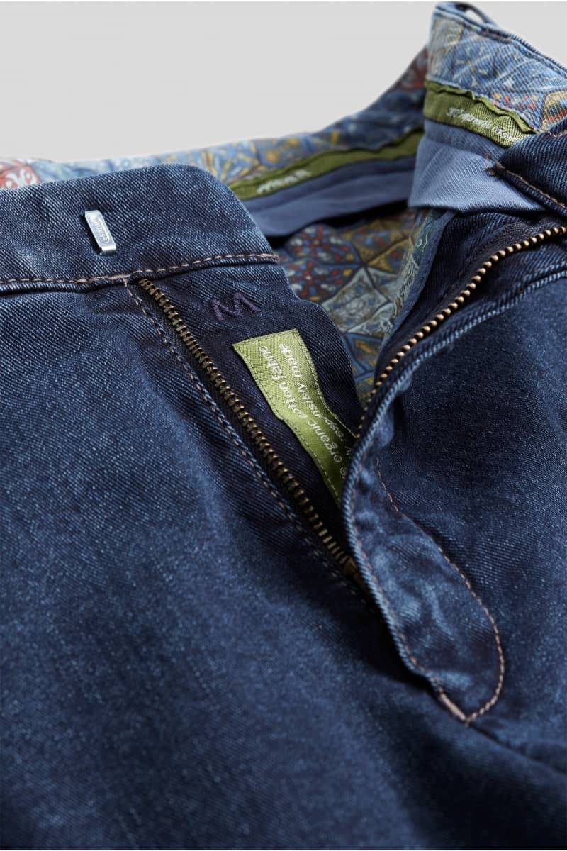 Meyer Pantalone meyer in denim blu stone super stretch regular fit Sottocosto