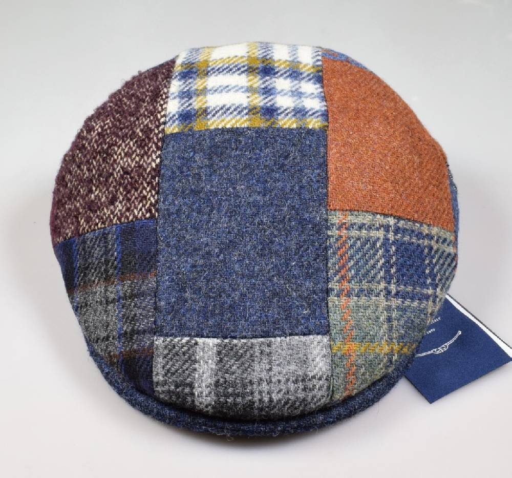 Panizza Berretto panizza patchwork multicolor in pura lana Novità