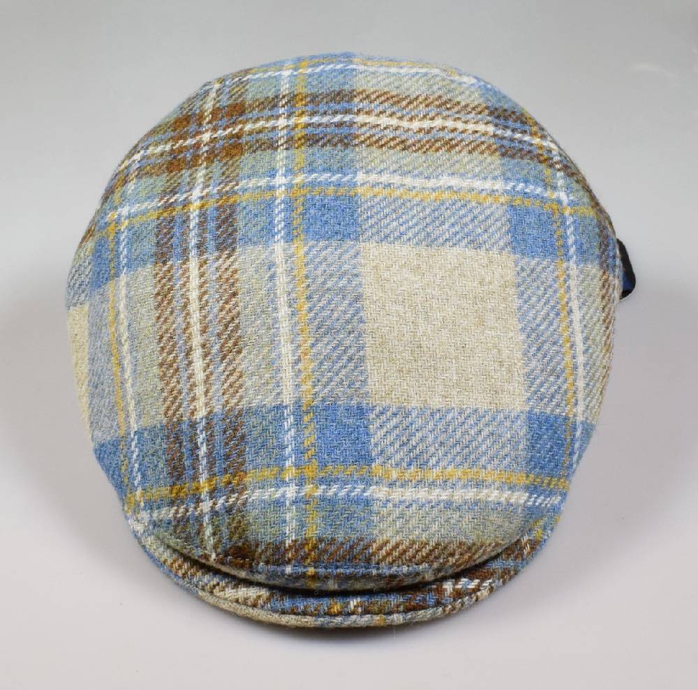 Panizza Berretto panizza peaked british in lana tartan beige Presa
