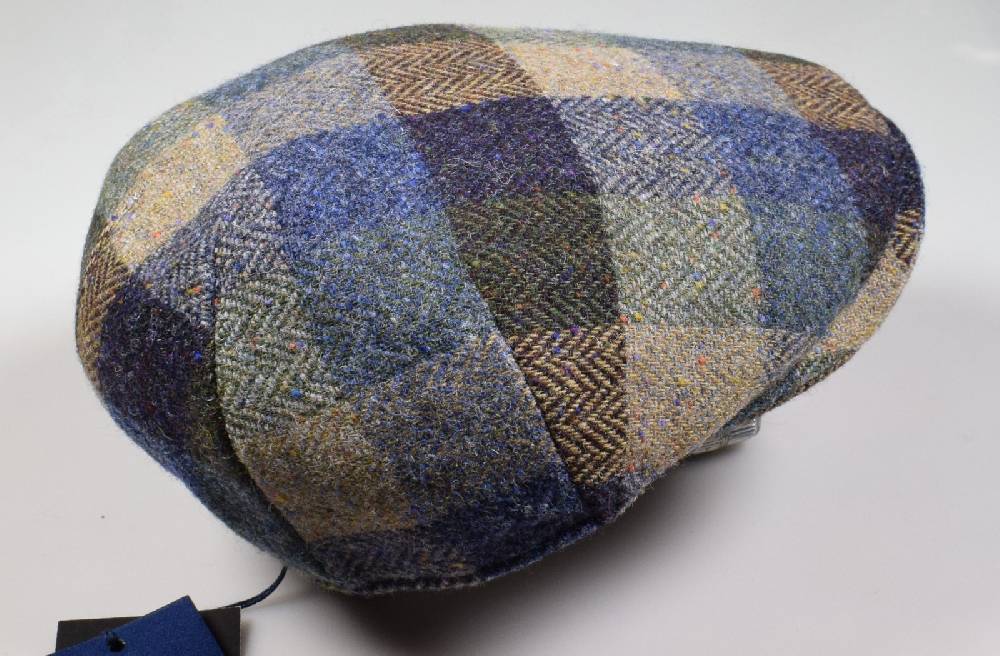 Panizza Berretto panizza peaked in lana donegal tweed fantasia Sconto