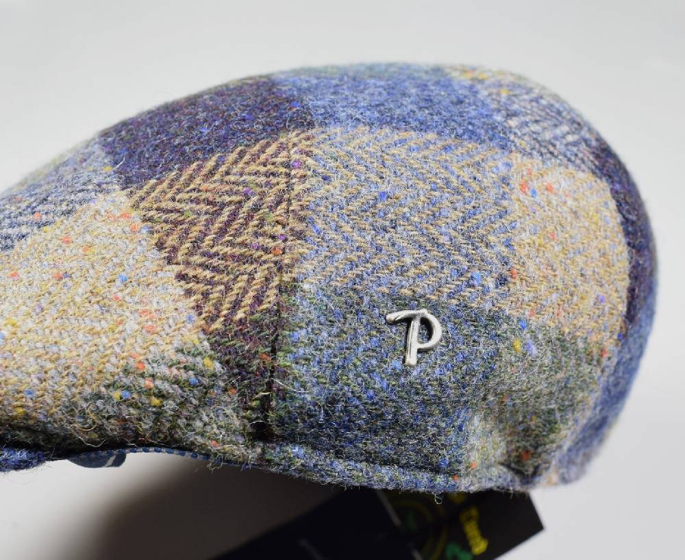 Panizza Berretto panizza peaked in lana donegal tweed fantasia Sconto