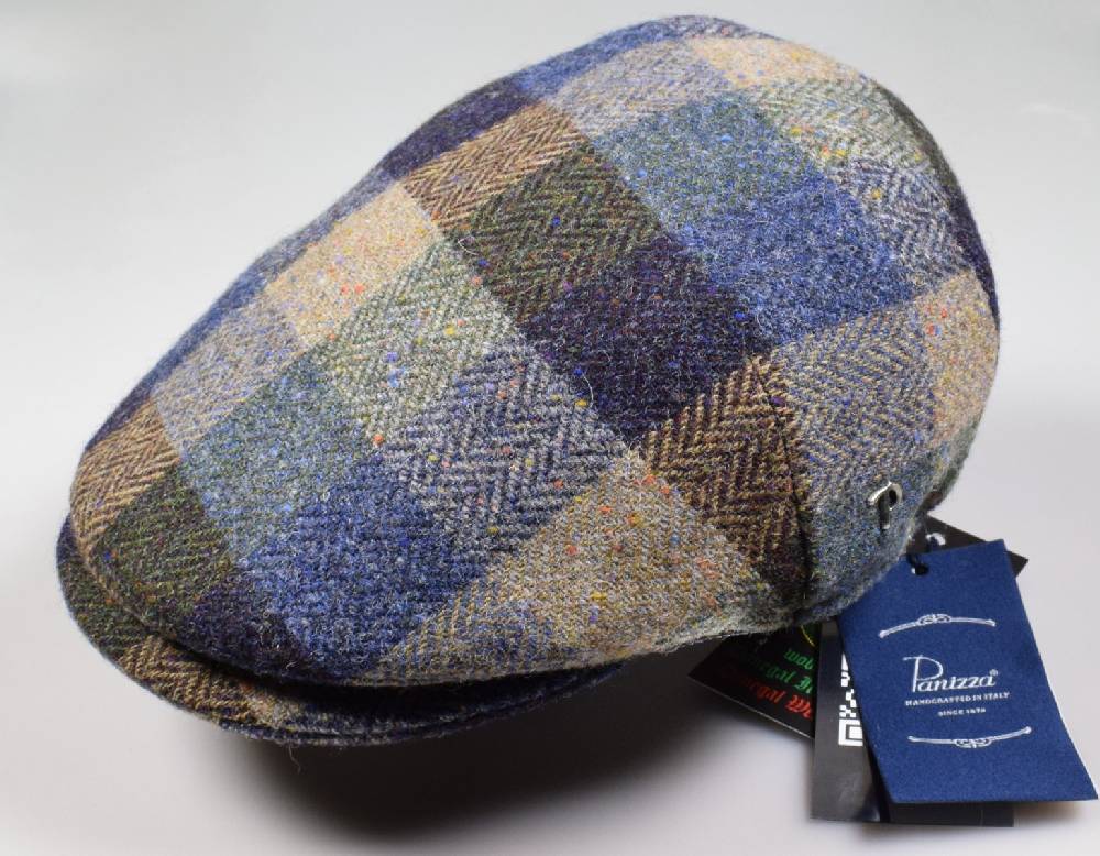 Panizza Berretto panizza peaked in lana donegal tweed fantasia Sconto