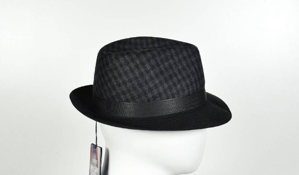Panizza Cappello trilby panizza grigio a quadri Economico