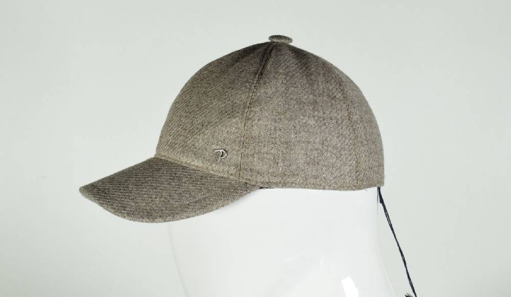 Panizza Berretto baseball panizza tortora in lana shetland Online