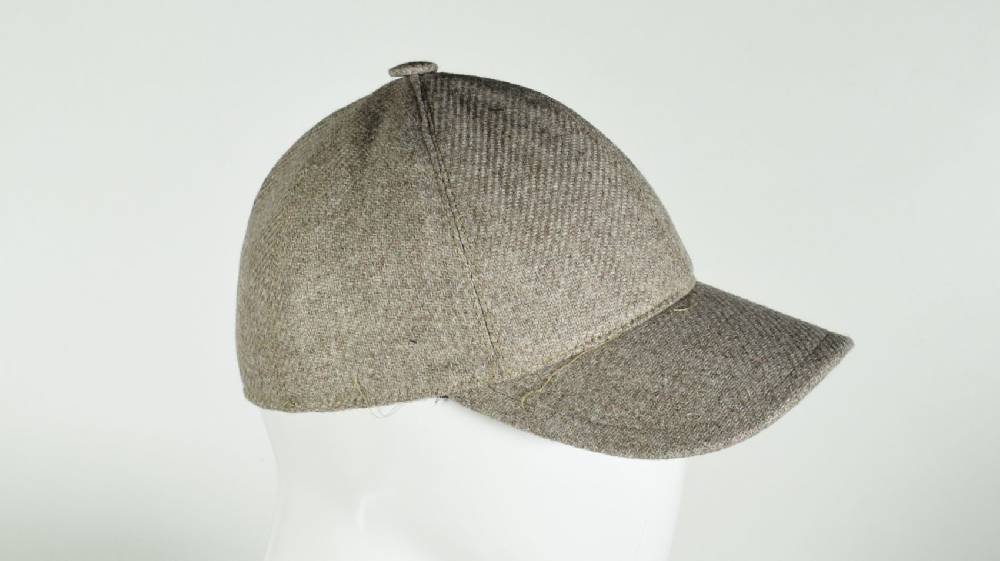 Panizza Berretto baseball panizza tortora in lana shetland Online