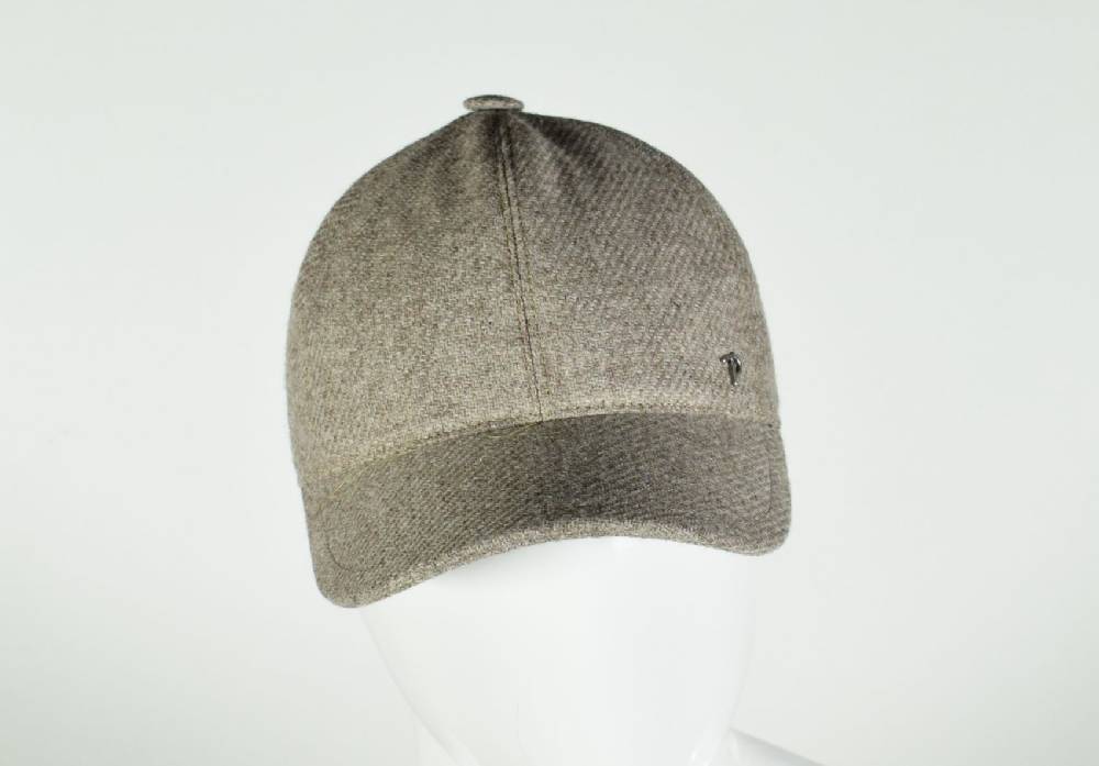 Panizza Berretto baseball panizza tortora in lana shetland Online