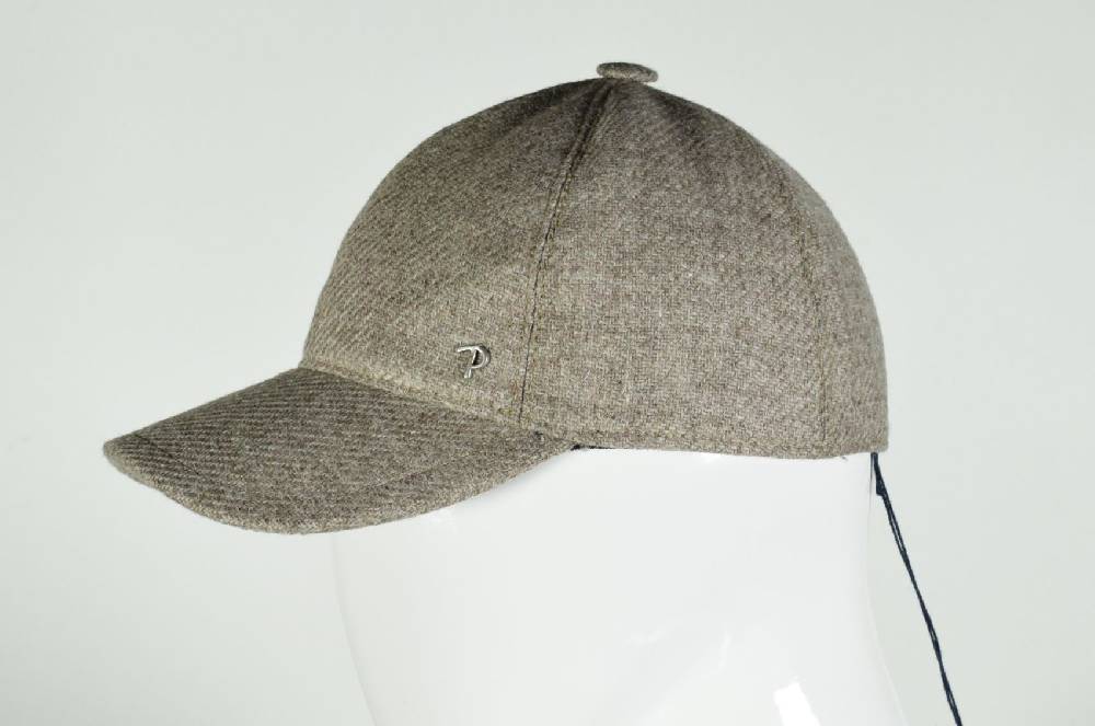 Panizza Berretto baseball panizza tortora in lana shetland Online