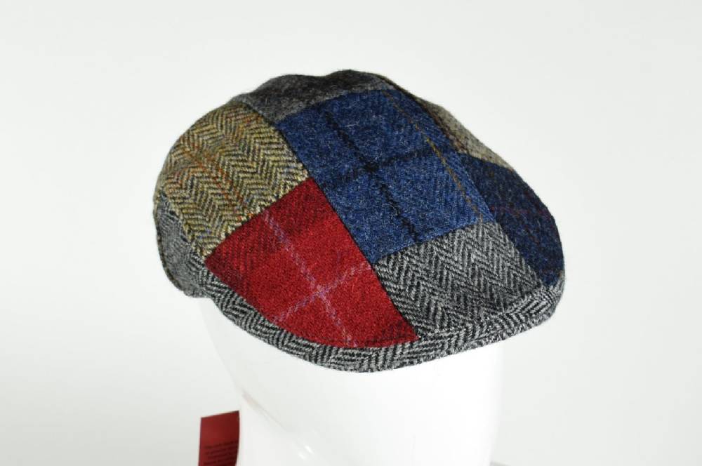 Panizza Berretto panizza a patchwork in lana harris tweed Hotsell