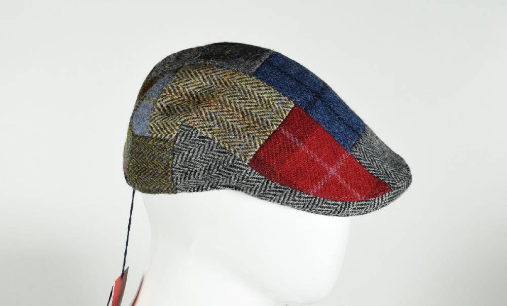 Panizza Berretto panizza a patchwork in lana harris tweed Hotsell