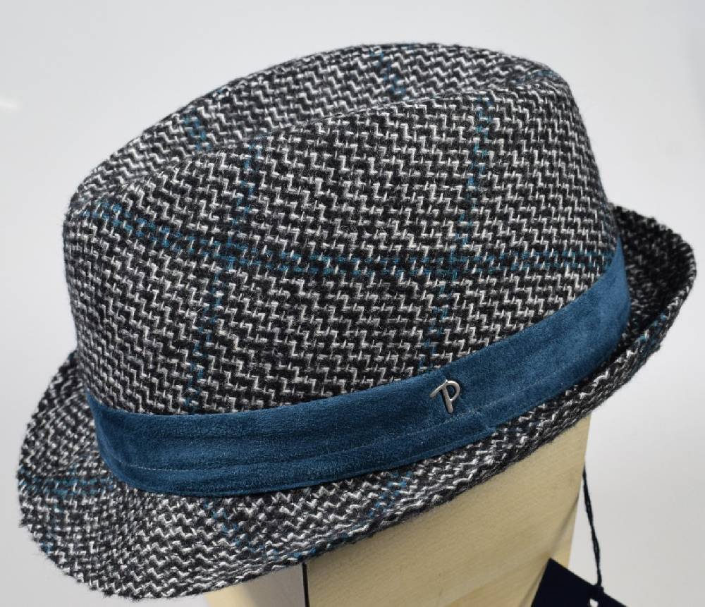 Panizza Cappello moda trilby panizza fantasia a quadri In Saldo