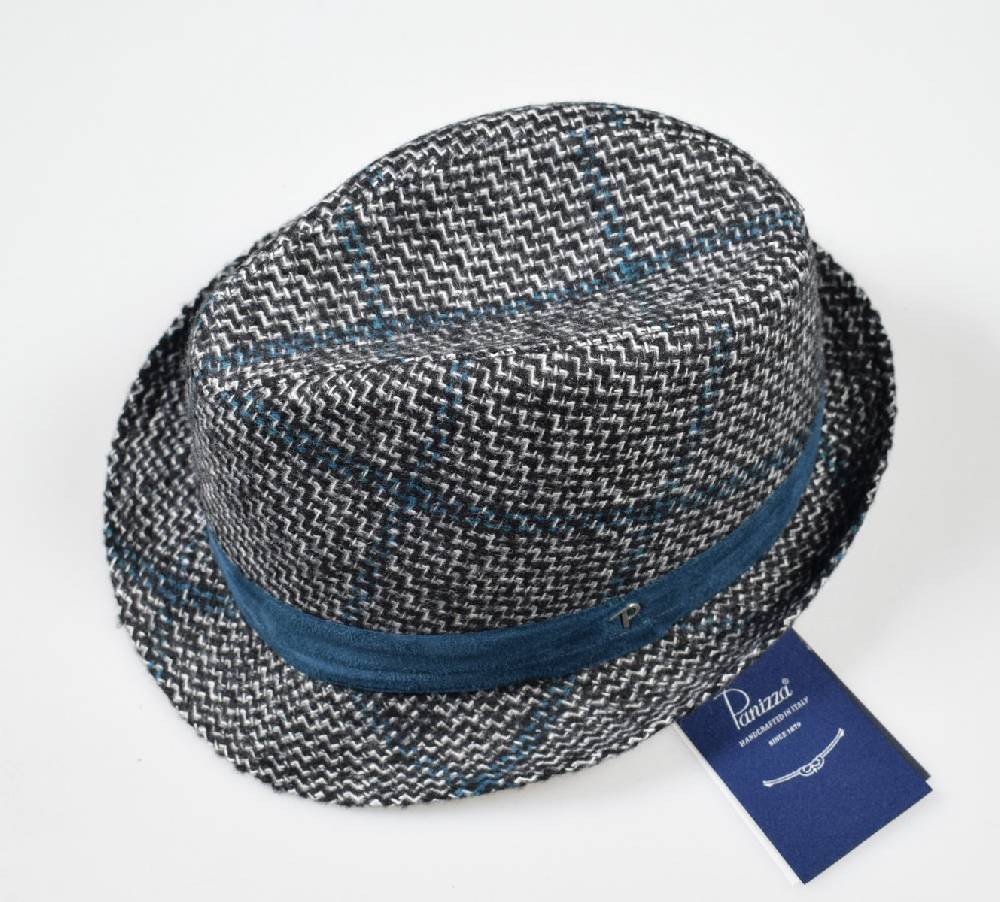 Panizza Cappello moda trilby panizza fantasia a quadri In Saldo