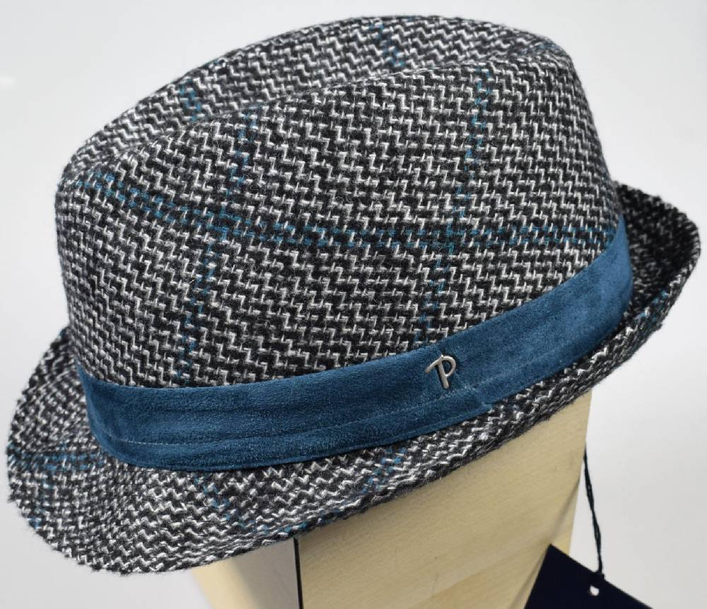Panizza Cappello moda trilby panizza fantasia a quadri In Saldo