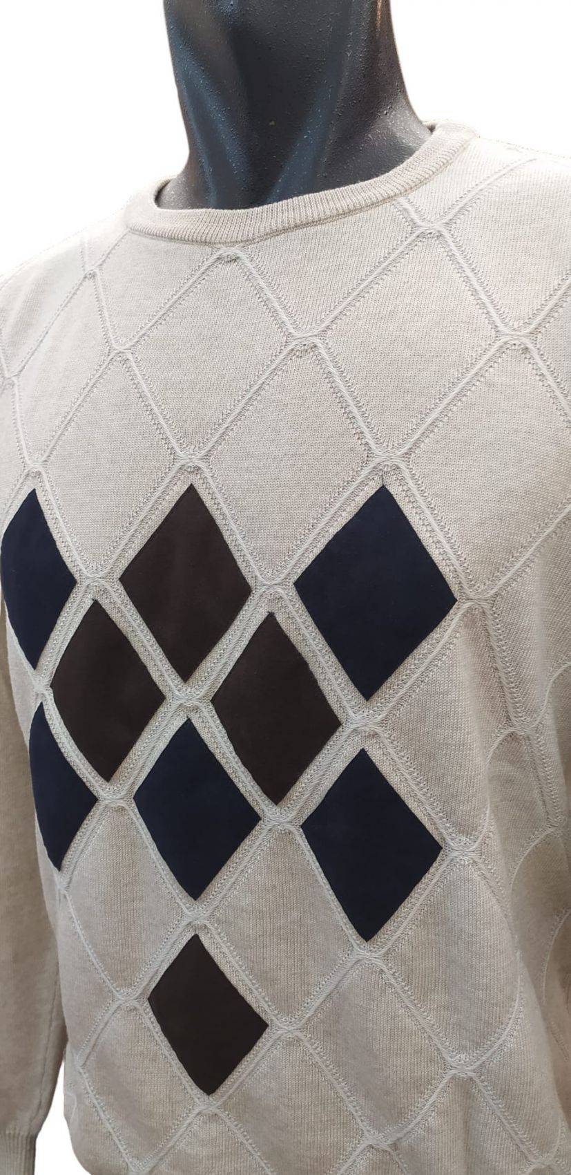 Green Coast Maglia beige girocollo green coast lana merinos zegna baruffa Italia