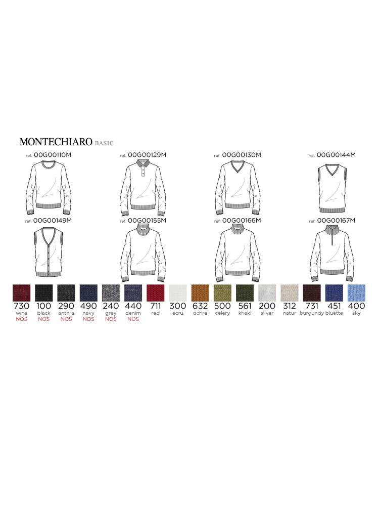 Montechiaro Lupetto montechiaro in misto lana pettinata modern fit Nuovo