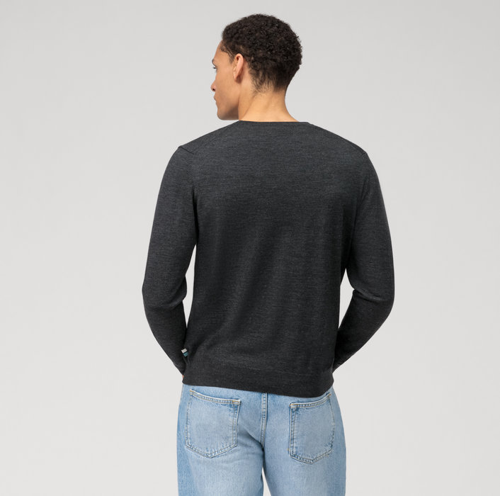 Olymp Girocollo olymp grigio antracite lana merinos regular fit Shopping Online
