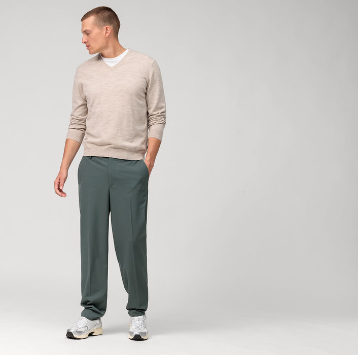 Olymp Pullover scollo a v beige olymp regular fit Presa
