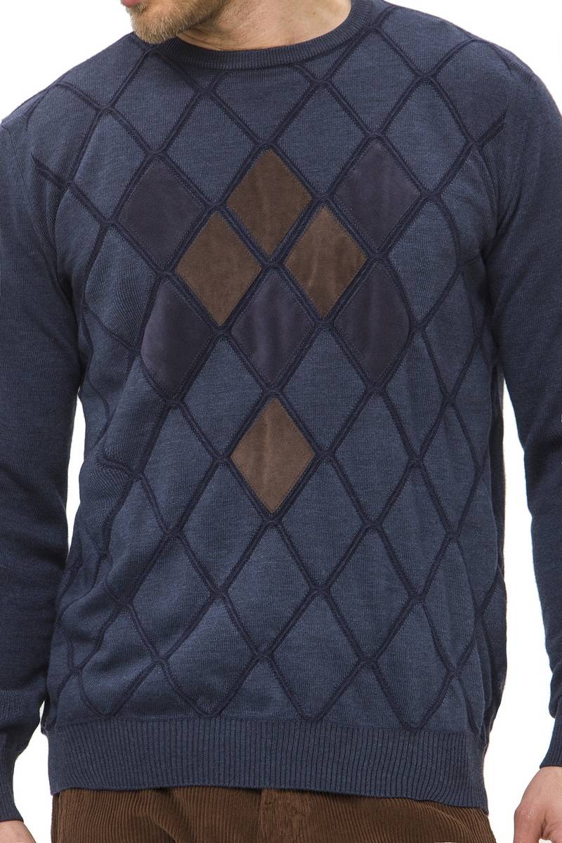 Green Coast Maglia blu girocollo green coast lana merinos zegna baruffa Outlet
