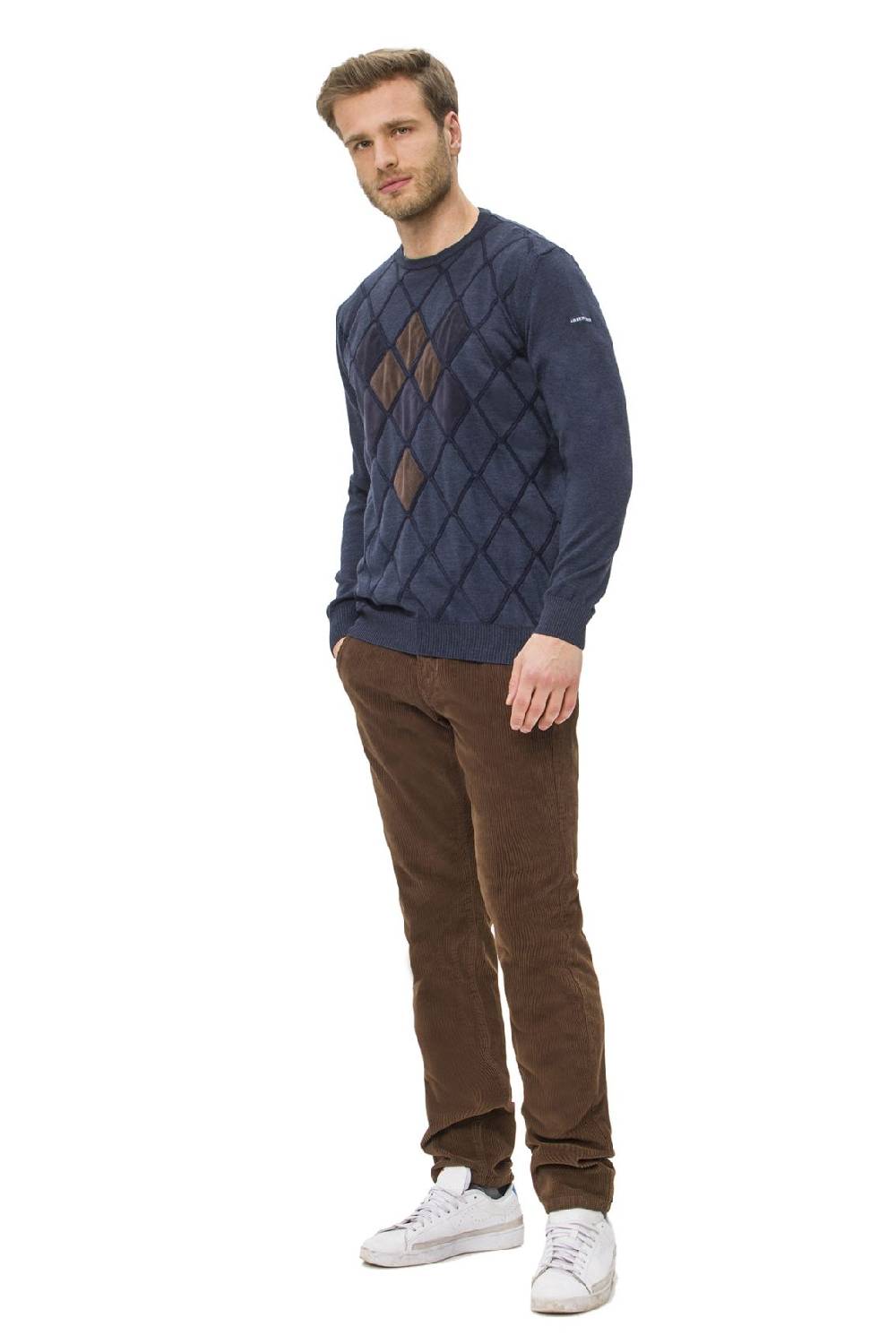 Green Coast Maglia blu girocollo green coast lana merinos zegna baruffa Outlet