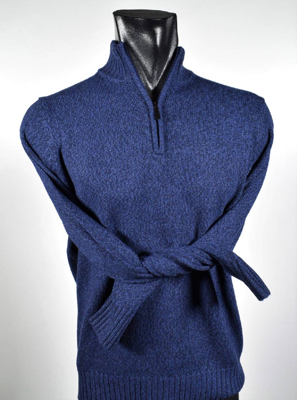 Cavalieri Milano Lupetto con zip cavalieri lana cashmere seta In Vendita