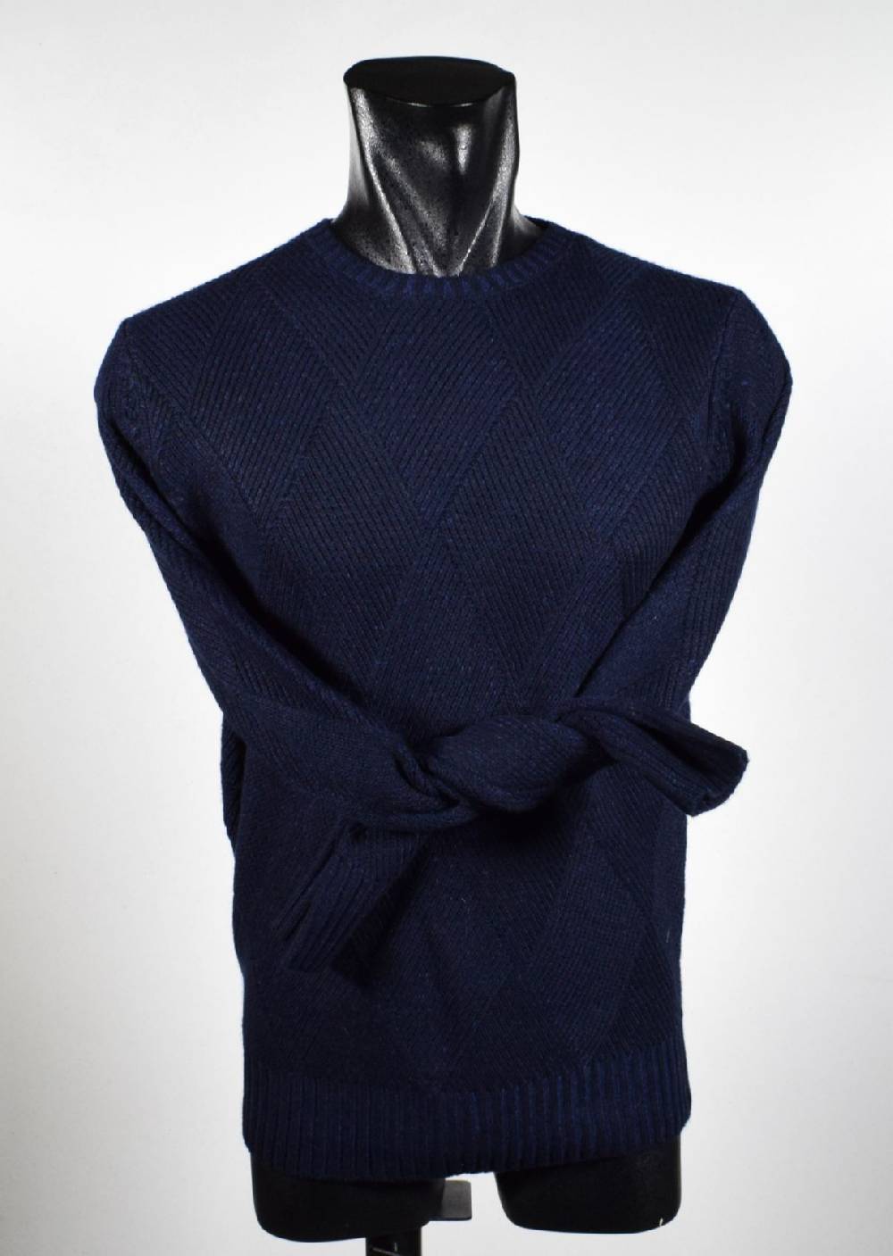 Cavalieri Milano Girocollo intarsio vanisè cavalieri lana cashmere Offerte