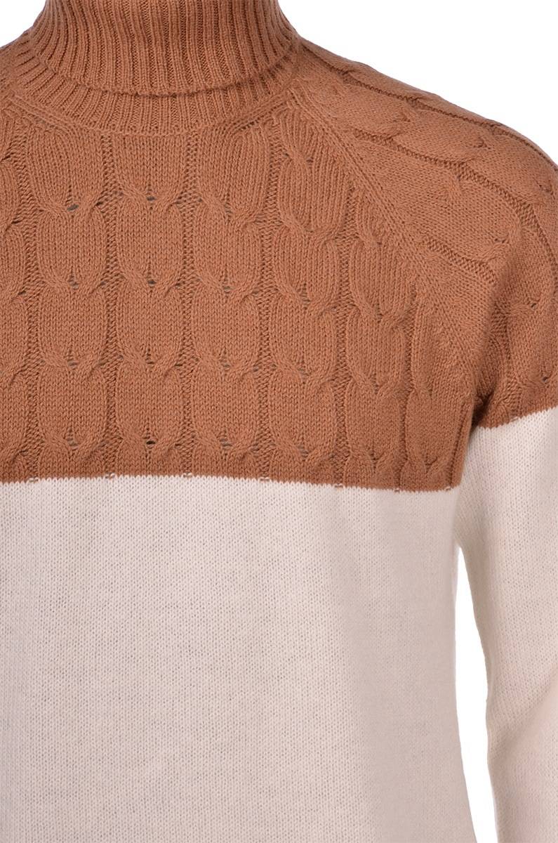Gran Sasso Dolcevita gran sasso in air wool bicolore Saldi Di Fabbrica