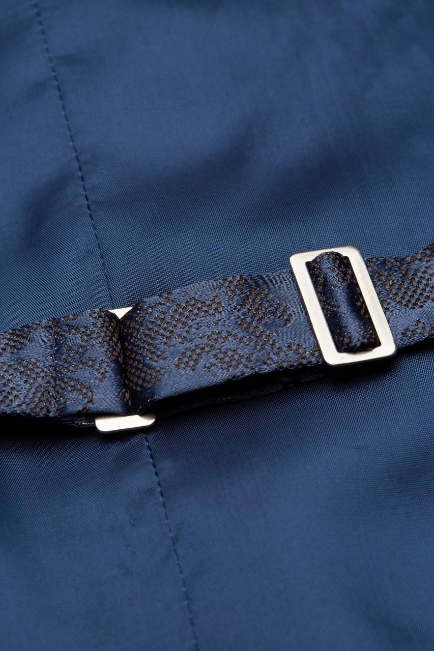 Digel Panciotto gilet blu completo di cravatta e pochette digel cerimonia In Saldo