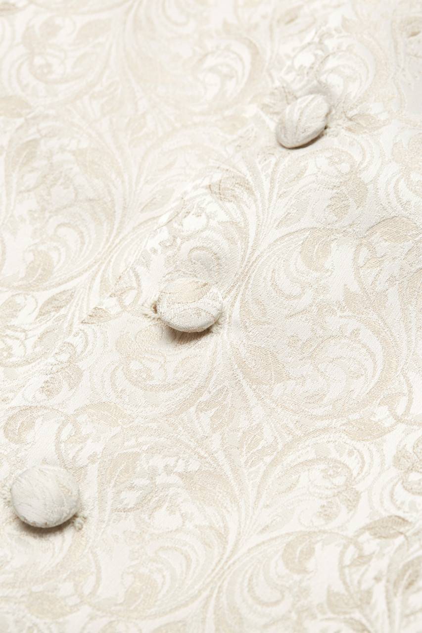 Digel Panciotto elegante cerimonia digel champagne ecru con cravatta Saldi Di Fabbrica